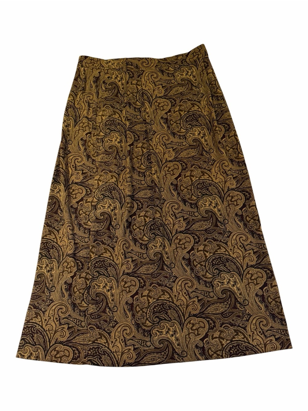 Tabi Paisley Pencil Skirt in Brown - Picture 3 of 10